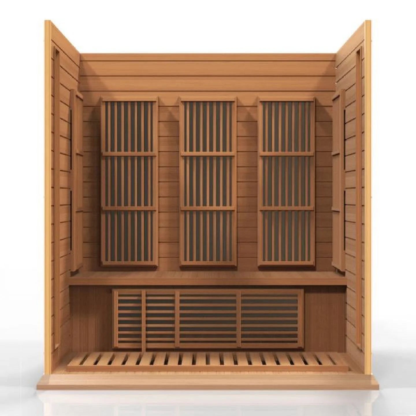 Sauna 3 per near Zero EMF FAR Infrared Carbon Canadian Hemlock Sauna;