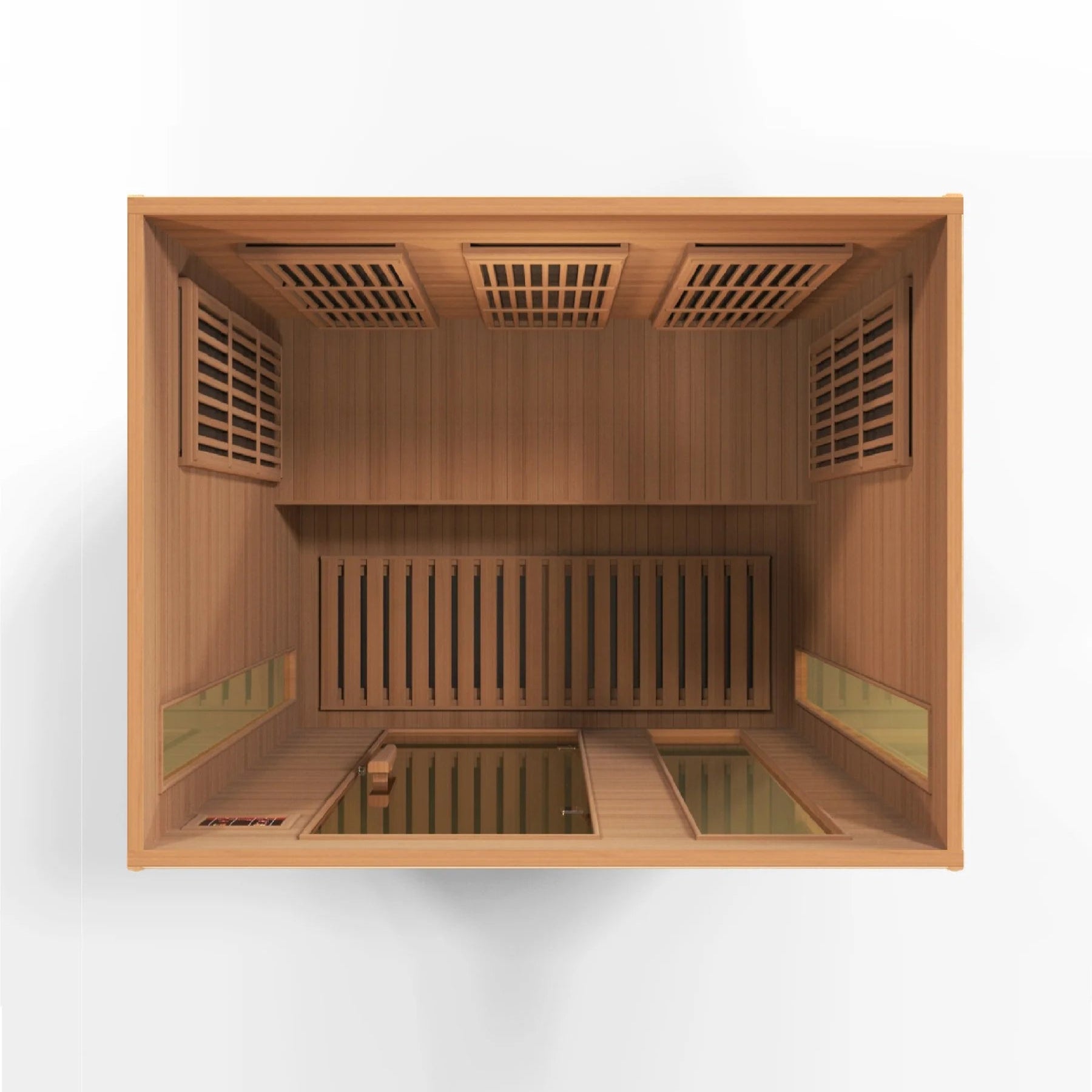 Sauna  3 per near Zero EMF FAR Infrared Carbon Canadian Hemlock Sauna;